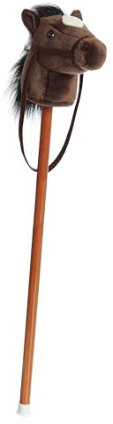 Aurora® Rideable Giddy-Up Friends™ Dark Brown Pony Stuffed Animal - Active Fun - Imaginative Adventures - Brown 37 Inches