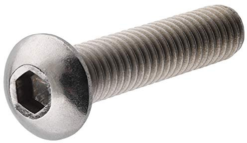 The Hillman Group 44018 Lot de 5 vis à tête cylindrique en acier inoxydable 3/8-16 x 2,5 cm