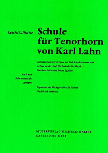 Leichtfaßliche Schule für Tenorhorn