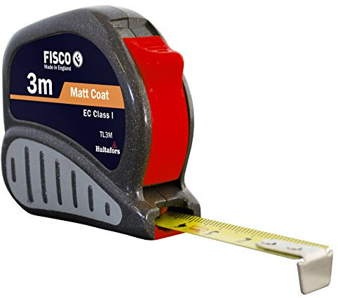 FISCO TL3M - Flexómetro clase I con caja ABS con empuñadura de goma TRI-LOK (3x13)