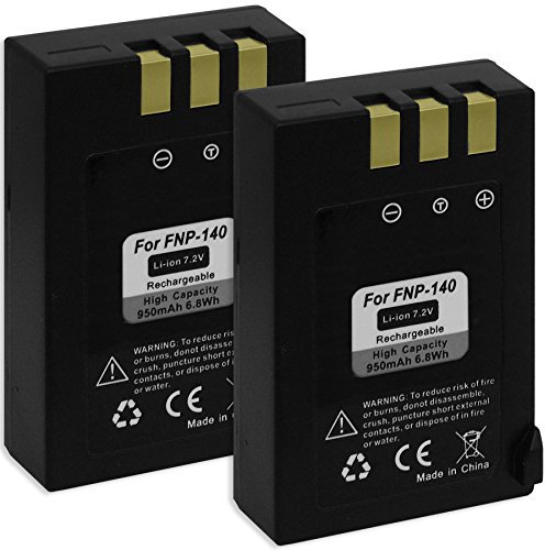 2X Batterie NP-140 pour Fuji Fujifilm FinePix S100fs, S200EXR, S205EXR