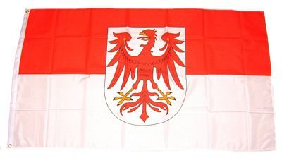 Flaggenking Brandenburg Flagge/Fahne, mehrfarbig, 150 x 90 x 1 cm, 16994