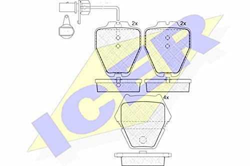 Icer Brakes 181571 Bremsbelagsatz, Scheibenbremse