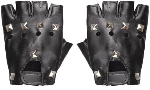 P 'tit Clown 18430-Handschuhe Punk – Die Paar – Schwarz