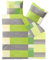 CelinaTex Enjoy Bettwäsche 200 x 200 cm 3teilig Baumwolle Bettbezug Seersucker Ellen Streifen Kreise Grau Grün Weiß