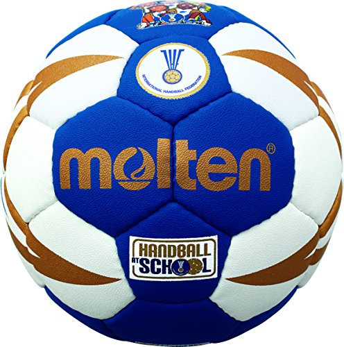 Molten Kinder Handball - H0X1300-BW , Mehrfarbig (Blau/Weiß/Gold) - Einheitsgröße