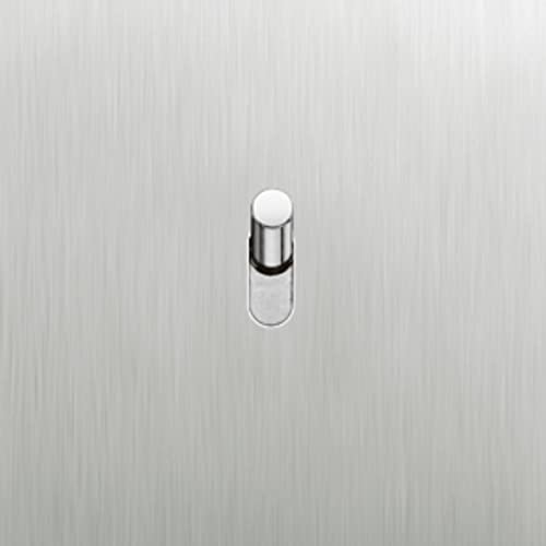 Arnould 67401 Art Univers Epure Va-et-vient ou Interrupteur, 10A, Acier Brossé