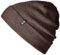 Enter the Complex® Merino Mütze Herren, Beanie Damen, 100% Merino Wolle, Warm und Dünn, Zweilagige Strickmütze, Braun