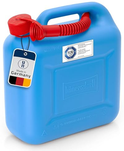 hünersdorff GmbH 812893 Nourrices à Carburant Standard PE-HD Homologation Nu Accessoire, Rouge/Bleu, 10 L