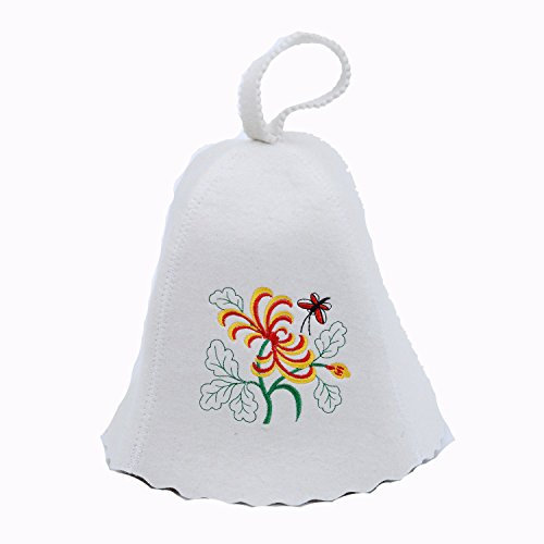 GMMH Einzigartiger Saunahut aus Wollfilz (Fischer 1007) Saunamütze mit witzigen Motiven für Damen und Herren, Filz Kopfschutz Saunakappe Filzkappe Mütze Filzhut Kappe Sauna, Finnische Sauna