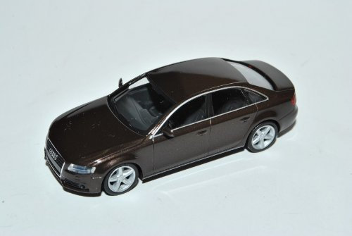 Herpa A-U-D-I A4 B8 Limousine Teak Braun Ab 2007 H0 1/87 Modell Auto mit individiuellem Wunschkennzeichen