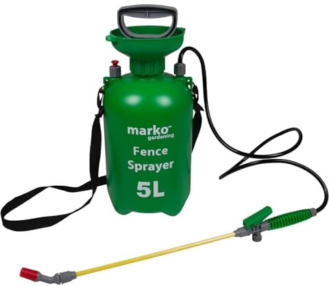 5L Litre Manual Pressure Sprayer Bottle Shed Patio Wood Decking Fence Treatment