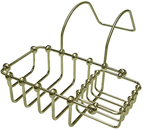 Kingston CC2178 7 Swivel Soap and Sponge Holder, Brushed Nickel