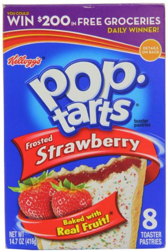 Kelloggs Frosted Strawberry Pop Tarts 416 g (Pack of 2)