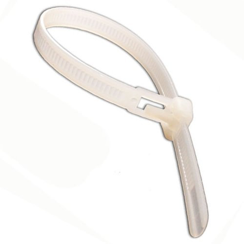 Natur Wiederverwendbar Kabel Kabelbinder 200 mm x 7 mm [100 Stück] [200x7mm]