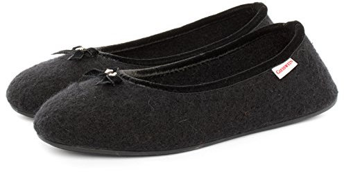 GIESSWEIN Hohenau, Pantoffeln Damen, Schwarz 022 , 36 EU