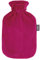 Fashy Wärmflasche Nicki-Velour fuchsia, 2 L, 1er Pack