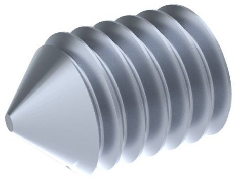 M6 x 6mm Cone Point Set / Grub Screws (DIN 914) - A2 Stainless Steel. Pack of 50