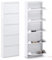 Signes Grimalt Mueble Zapatero Metalico Blanco 5 Cajones, Metal, 169x50x16 cm