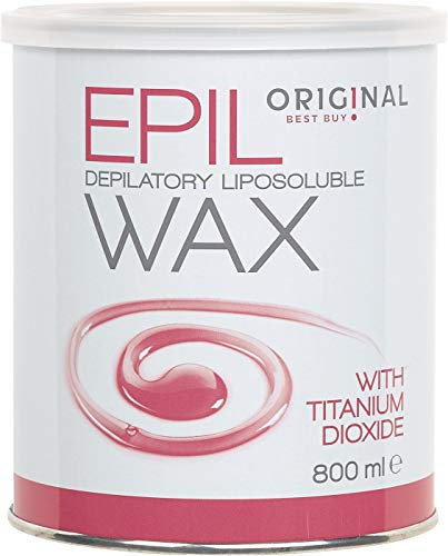 Pot Cire Epil Wax Rose Dioxyde titane 800 Grs