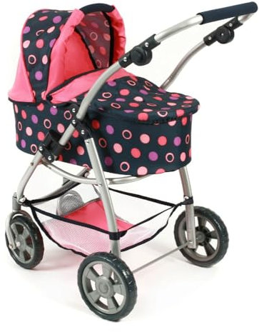 Bayer Chic 2000 637 20 Kombi-Puppenwagen Emotion 3-in-1 All In, Corallo, 67 x 43 x 77 cm
