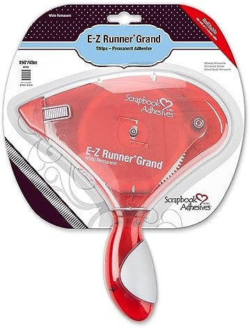 Scrapbook Adhesives by 3L 01250-6 Double-Sided E-Z Runner Grand Adhesive Dispenser, 150-feet Strips-Permanent, Altro, Multicolore, 3.17x21.59x27.3 cm, 45 unità
