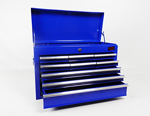 dirty pro tools™ LARGE LIGHTWEIGHT 9 DRAWER TOOL BOX CHEST WITH KEY LOCK AND US BALL BEARING SLIDES DRAWERS