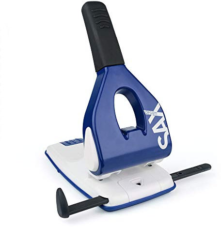 SAX 618 Kraftlocher/Starklocher | 65 Blatt | Mit Anschlagschiene (Blau)