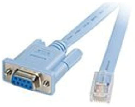 RW RoutersWholesale Cable Console RJ45 DB9F, 6FT, 1,80m Compatible Cisco CAB-CONSOLE-RJ45=