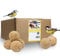 Lyra Pet® | 100 Ganzjahresknödel ohne Netz à 90 g = 9 kg | Energiespender für Körnerfresser | Abwechslungsreiches Wildvogelfutter | Meisenknödel Sommer & Winter | Energie für Wildvögel