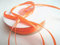 CaPiSo 100m Satinband 3mm Schleifenband Geschenkband Dekoband Satin Hochzeit Weihnachten Weihnachtsband (Neon-Orange)