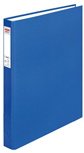 Herlitz Ringbuch maX.file pRotect A4, 1 Stück, 2-Ring-Kombi-Mechanik, 25 mm Füllhöhe, blau