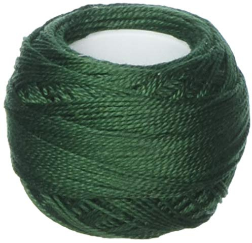 DMC Size 8 Cotton Perle Thread - 319 Green - per Pack of 10