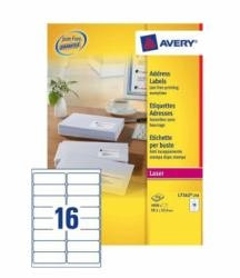 Avery - Address Labels - White - 99.1 x 33.9 mm - 4000 Label(s) (250 Sheet(s) x 16)(L7162-250)