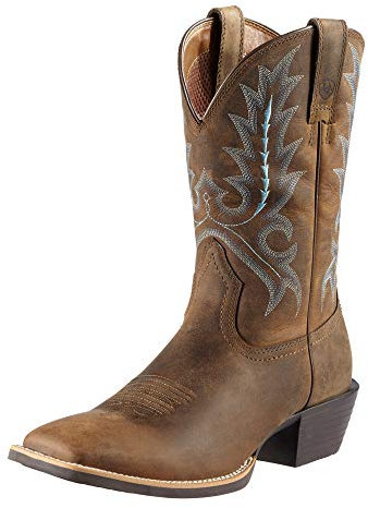 ARIAT BMVY9 Mens Sport Outfitter Western Boot Distressed Brown 10.5 Wide