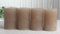 Set: 4X Rustik-Stumpenkerze, 8 x 5 cm Ø, Sand