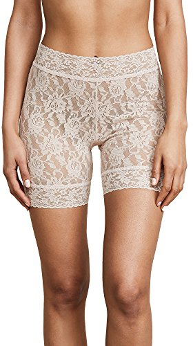 hanky panky Women's Signature Lace Bike Shorts, Chai, L