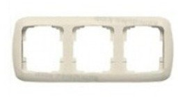 Niessen arco - Marco 3 elemento horizontal serie arco blanco marfil