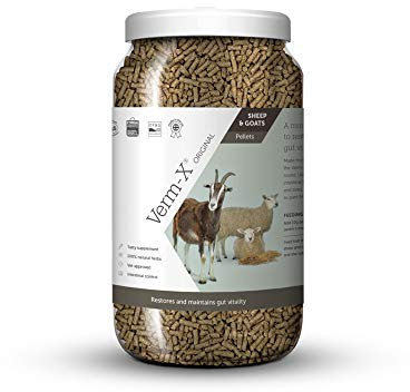 Verm-X Original All Natural Pellets for Sheep and Goats. Approved for Use on Organic Farms. Supports Intestinal Hygiene. Vet Approved. Maintains Gut Vitality. Wormwood Free Recipe.
