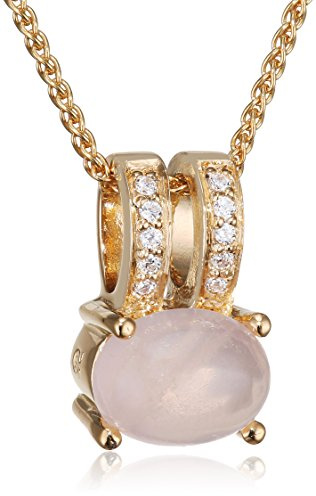 Orphelia Damen-Anhänger met kette 925 Silber rhodiniert Zirkonia weiß Brillantschliff-ZH-7122