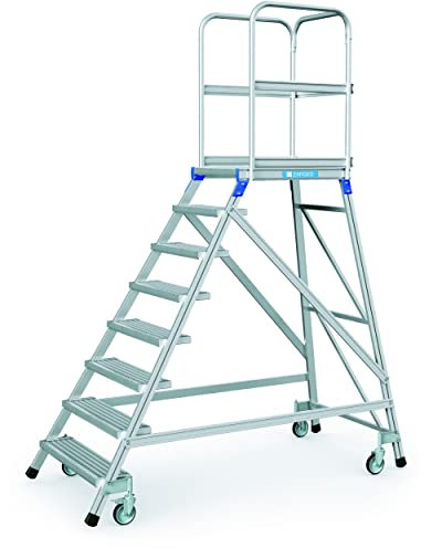 ZARGES Podesttreppe, einseitig 8 Stufen Z600
