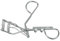 Fantasia Wimpernformer, Metall, Chromfarben, Länge: 11 cm
