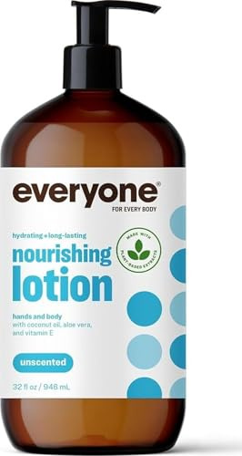 Everyone 2-in-1 Lotion for Hands/Body, 32 ounce (Pack of 1) Unscented made for Men and Women
