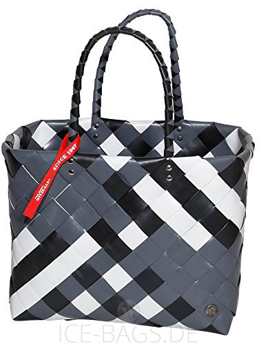 Witzgall Shopper Vintage Style 5017 04 NINA schwarz, 37cm x 24cm x 28cm, Einkaufstasche, Einkaufsshopper, Markttasche
