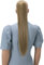 CAISHA 60cm Zopf mit 2 Bändern Pferdeschwanz Langhaar Extensions Haarverlängerung Haarteil Glatt Aschblond HC23
