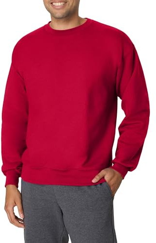 Hanes Men's Ultimate Cotton Heavyweight, Deep Red, X-Large