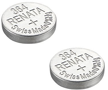 2 x Renata Batteries Silver Oxide Swiss Made 0 % Mercurry Long Life (2 x 364 or SR621SW or AGq1)