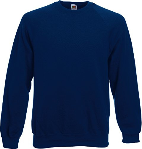 Fruit of the Loom Herren, Sweatshirt, Raglan Sweatshirt SS024M, Blau (Navy), XL