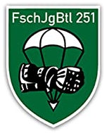Aufkleber/Sticker FschJgBtl 251 Fallschirmjägerbataillon BW Heer 5x7cm A2666