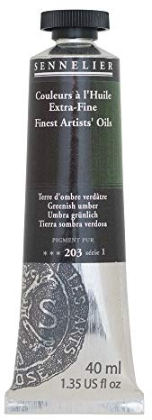 SENNELIER Artists' Extra Fine Oil, 40 ml Tube, Series 1, Greenish Umber, (10-130411-203)